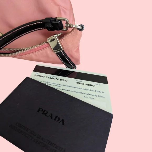 Prada Tessuto Sirio Nylon Mini Shoulder Bag Pink - Picture 11 of 13